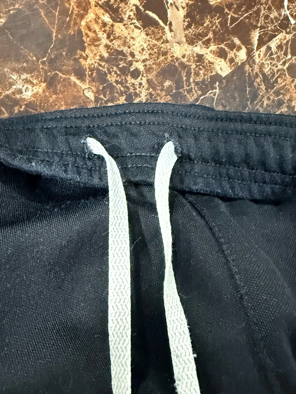 adidas Black Joggers with White Stripes and Logo